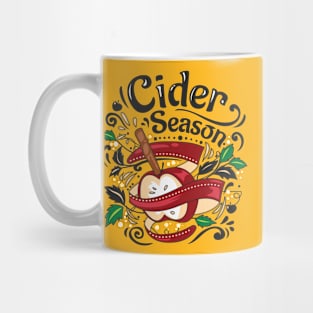 Apple Cider Season, graphic illustration Mug